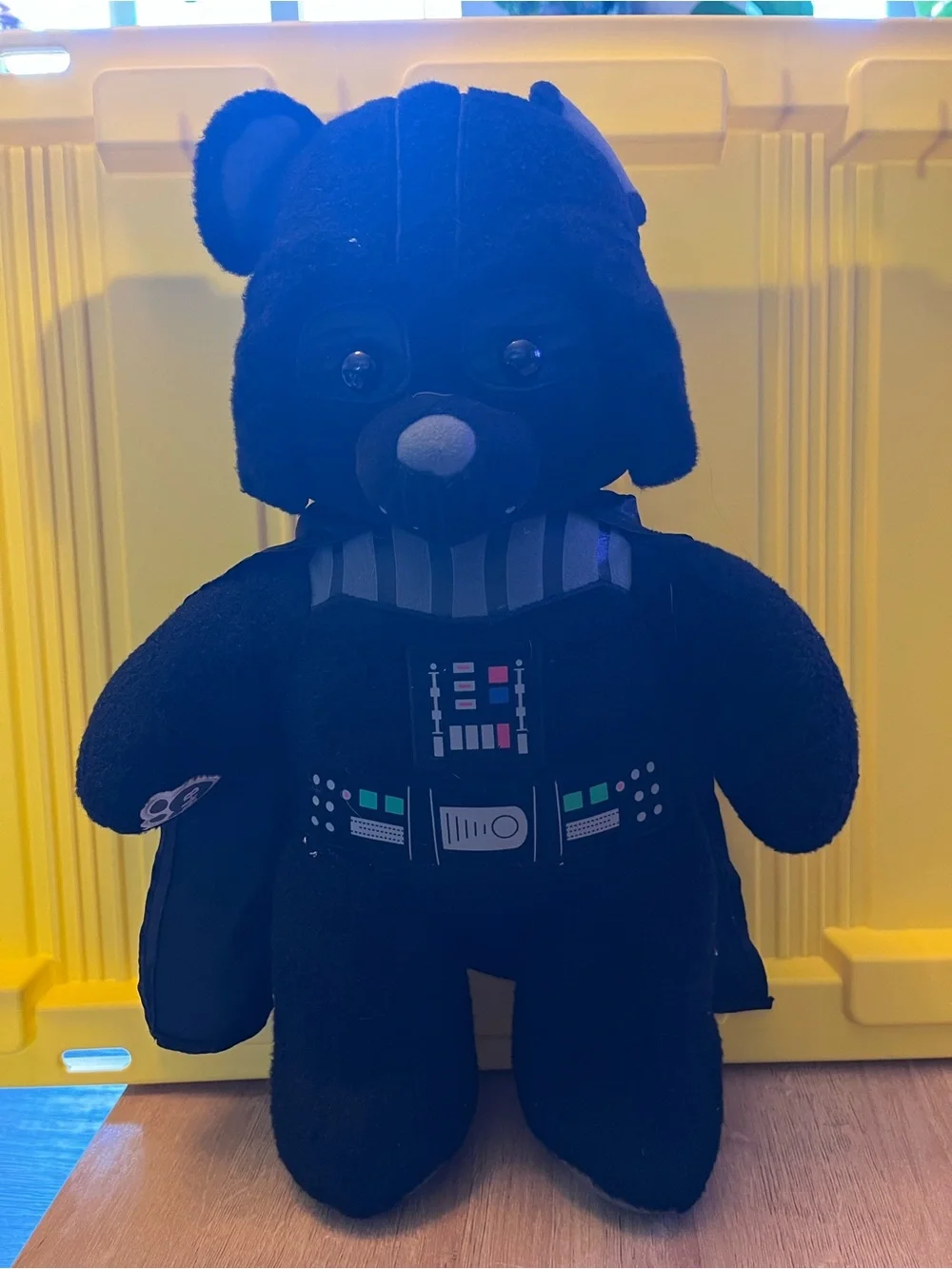 Build-A-Bear BABW Star Wars Darth Vader Bear Plush with Cape 18 Inches no sound